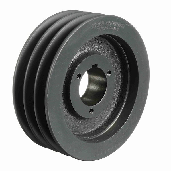 3 Groove Cast Iron Bushed Bore Multiple Sheave, 3TB62
